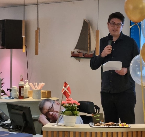 Christoffer Buster Reinhardt, formand for Sundhedsudvalget i Region H, ved indvielsen på Jonstrupvang