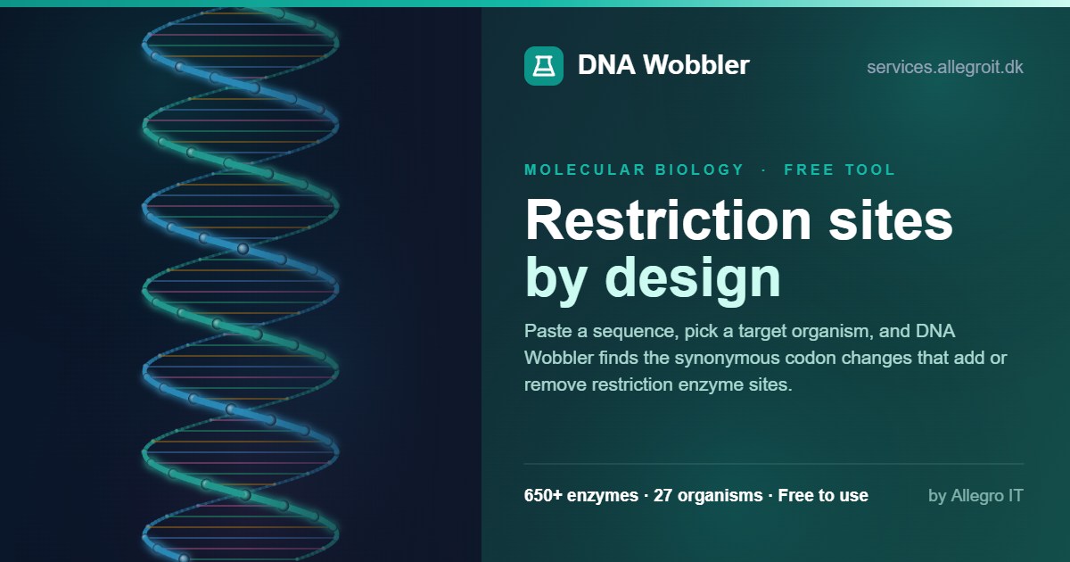DNA Wobbler – Et videnskabeligt SaaS-værktøj bygget med AI